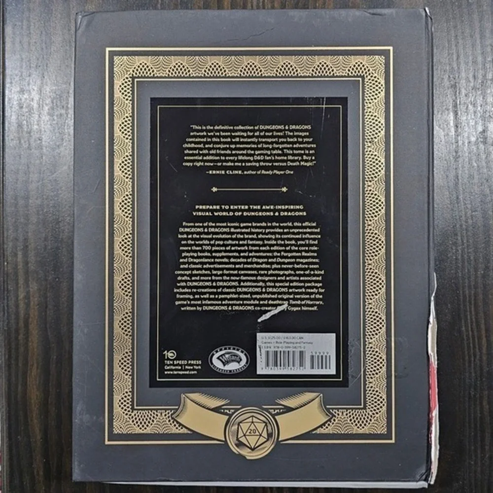Dungeons & Dragons Art & Arcana‎ Special Edition Boxed Book Ephemera Set *Dings